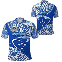 (Custom Personalised) Manu Samoa Rugby Polo Shirt Unique Vibes - White, Custom Text And Number