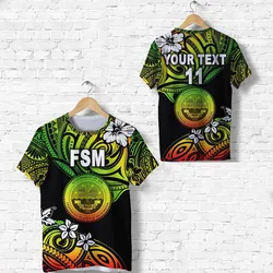 (Custom Personalised) Federated States of Micronesia T Shirt Unique Vibes - Reggae LT8