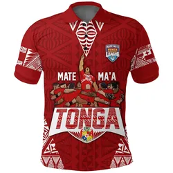 Personalised Tonga Rugby Polo Shirt Mate Maa Tonga Warriors LT7