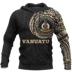 Vanuatu In My Heart - Tattoo Style Hoodie Bt08