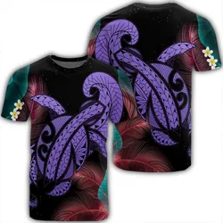 Hawaii Turtle Polynesian Tropical T-Shirt - Ghia Style Purple - AH