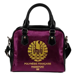 French Polynesia Passport Shoulder Handbag