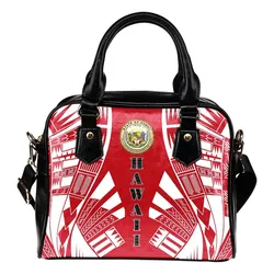 Hawaii Shoulder Handbag - Polynesian Tattoo Flag