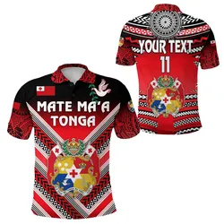 (Custom Personalised) Mate Maa Tonga Rugby Polo Shirt Polynesian Creative Style, Custom Text and Number