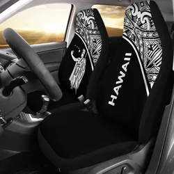 Hawaii Car Seat Covers - Kamehameha King Polynesian White Curve