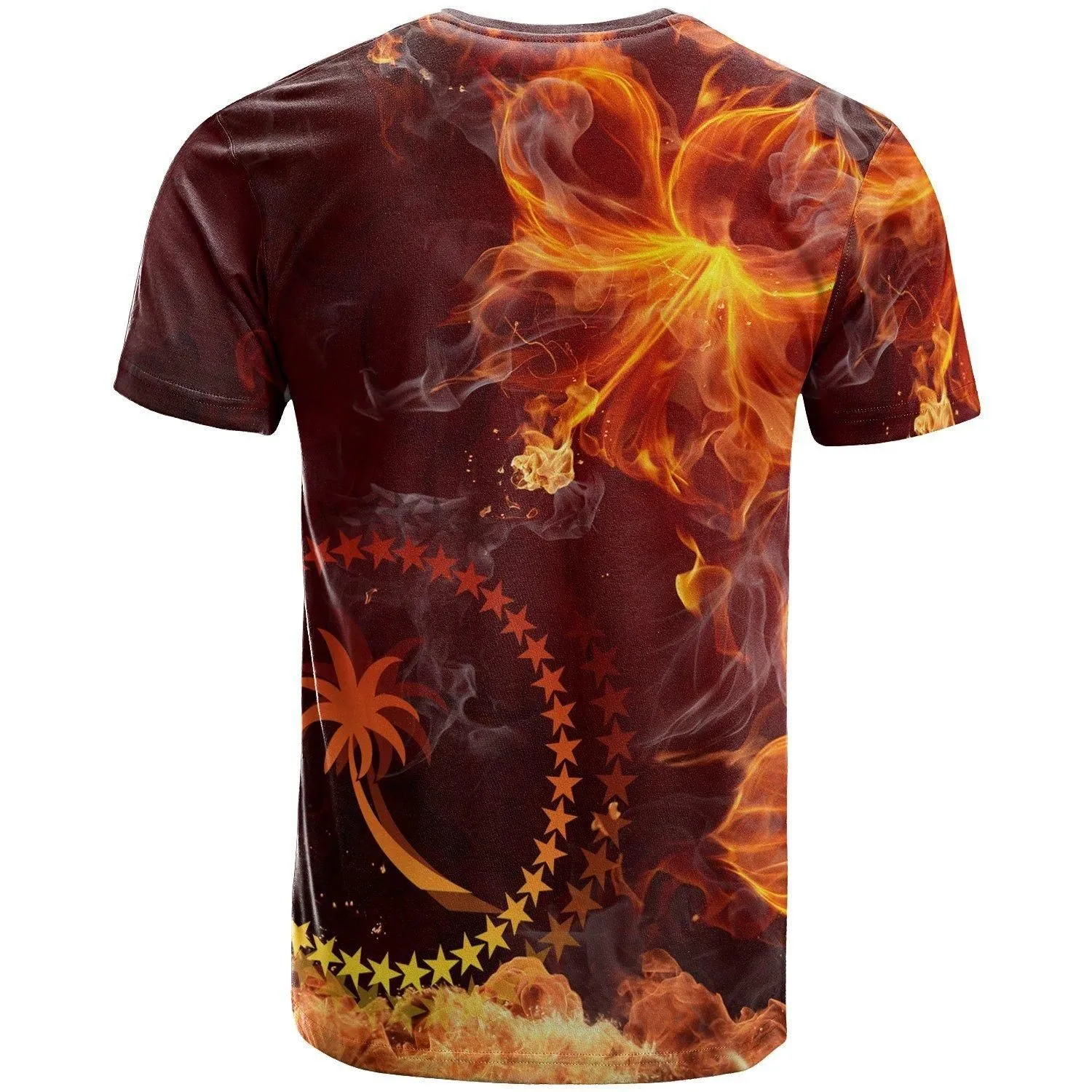 Alohawaii T-Shirt - Tee Chuuk Micronesia - Fire Hibiscus - BN12