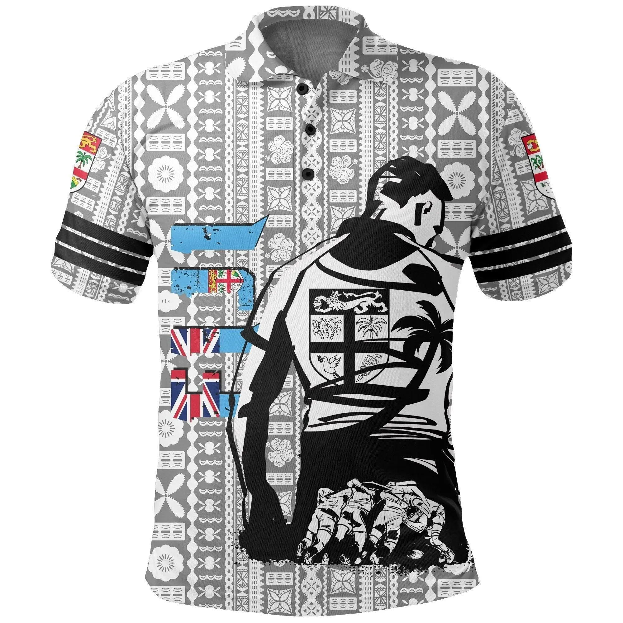 Fiji Flag Polo Shirt - Rugby Winner