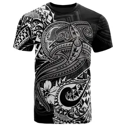 American Samoa White Shark Polynesian Tattoo Unisex 3D T-Shirt All Over Print HNBEH