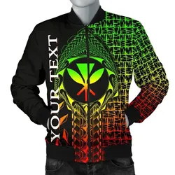 Alohawaii Jacket - Bomber Jacket Hawaii Custom Personalised - Kanaka Maoli Rocket Style (Reggae) - BN1828