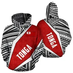 Tonga Hoodie - Tonga Flag Polynesian Tattoo