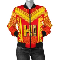 FamilyGater Jacket - Hawaiian Kanaka Polynesian Women's Bomber Jacket Active - AH - J77
