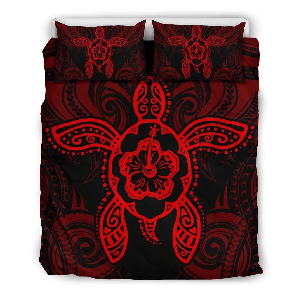 Alohawaii Bedding Set Hibiscus Turtle Polynesian Bedding Set Red Ah J7 Dhc1712767Dd