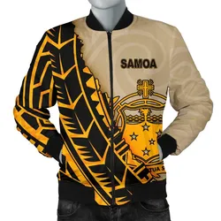 Samoa Mens Bomber Jacket - Polynesian Wild Style