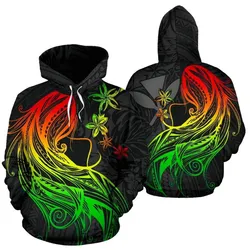 Polynesian Hawaii Hoodie - Kanaka Maoli Girl Hair Plumeria