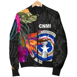 FamilyGaterJacket - Bomber Jacket Northern Mariana Islands - Saipan Hibiscus Polynesian Pattern - BN39