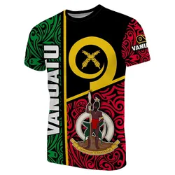 Vanuatu Rugby T shirt Polynesian Flag Style
