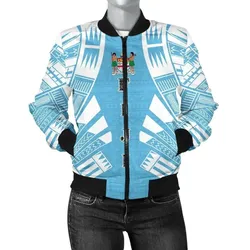FamilyGater Jacket - Bomber Jacket Fiji Polynesian Tattoo Flag - BN0110