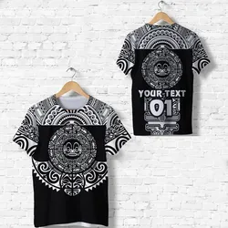 (Custom Personalised) Marquesas Islands T Shirt Marquesan Tattoo Simplified Version - Black LT8
