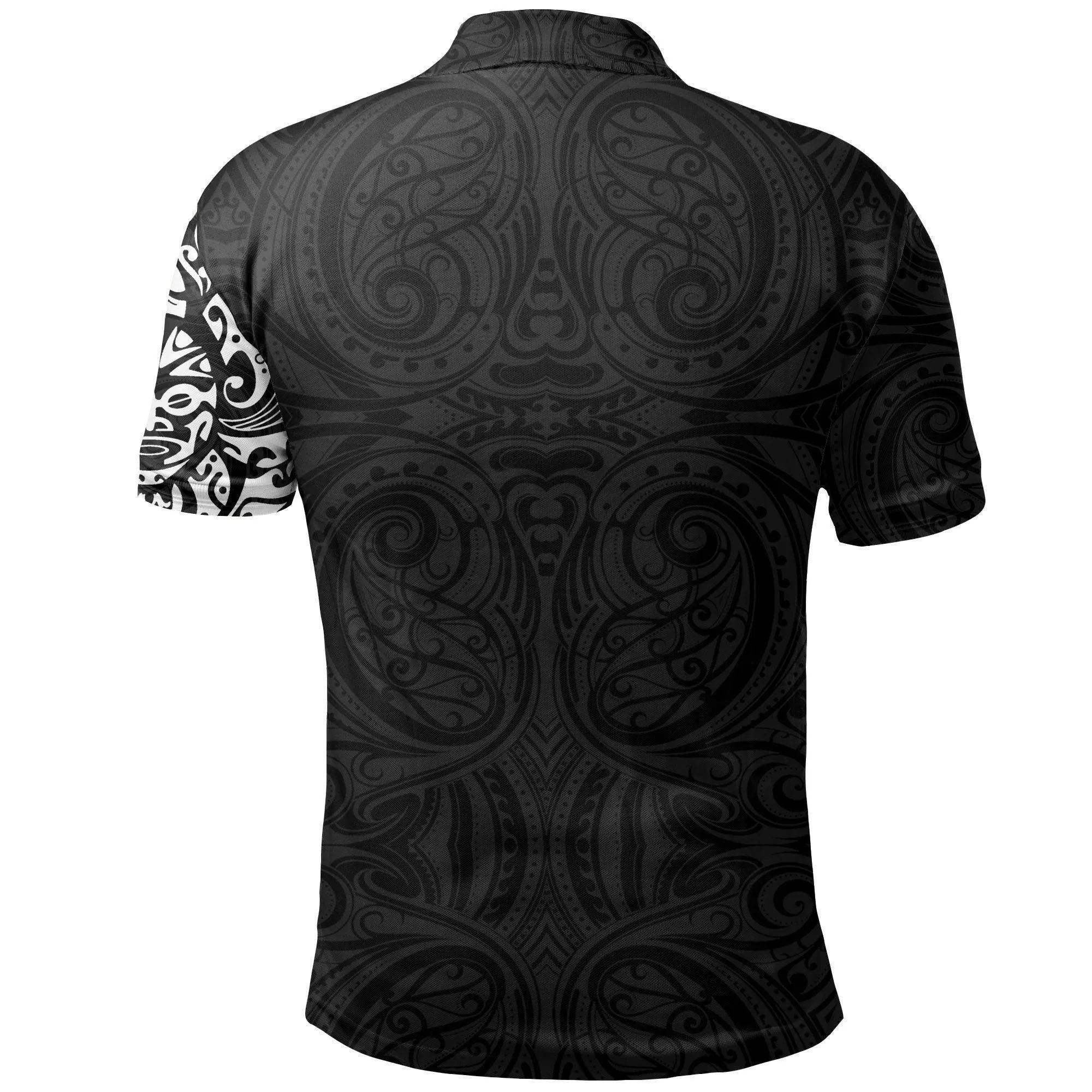 Polynesian Pride Polo Shirt - Maori Tangaroa Tattoo New Zealand Polo Shirt White