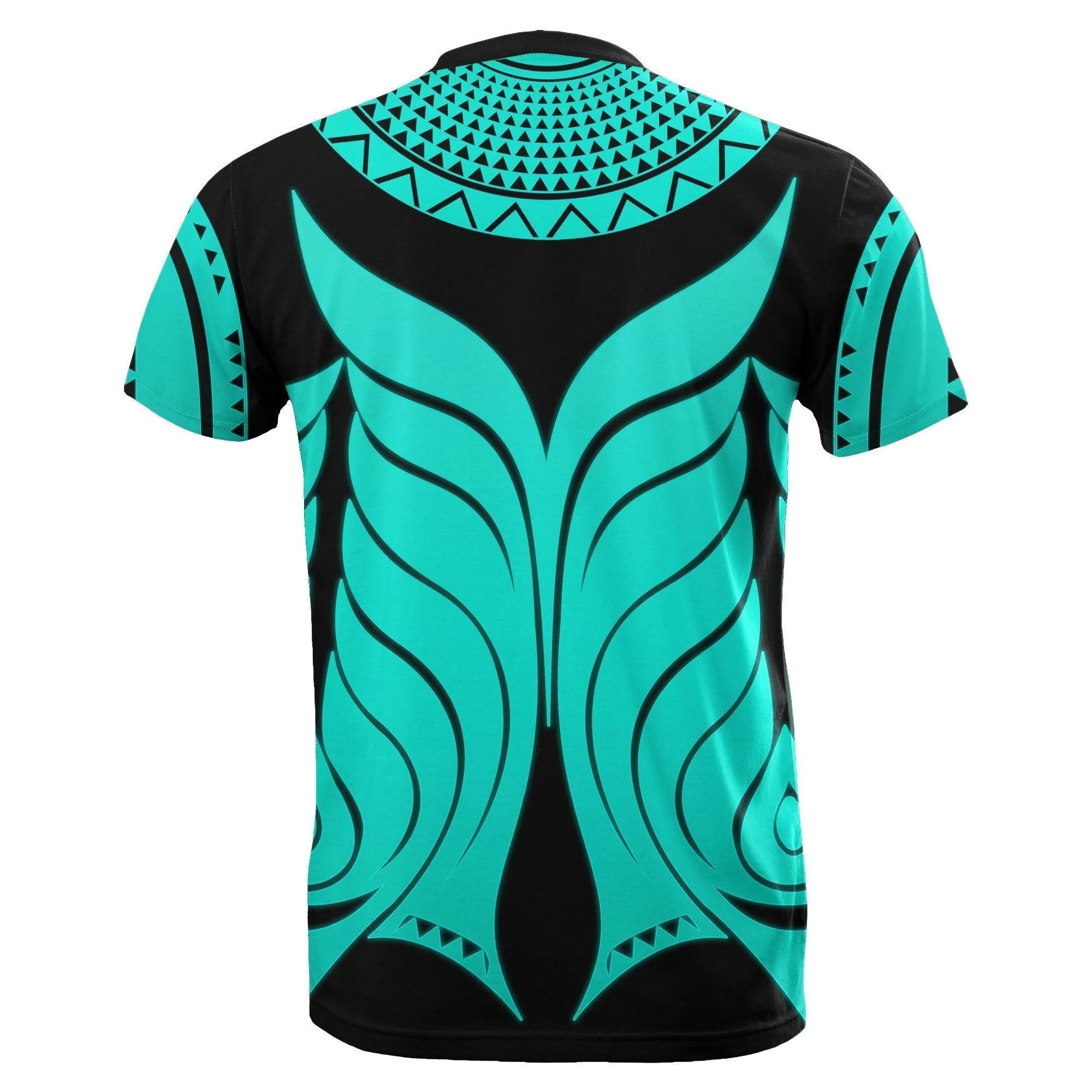 Yap Tribal Tattoo T shirt Turquoise