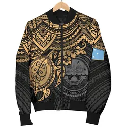 FamilyGaterJacket - Bomber Jacket Federated States Of Micronesia - Golden Turtle - BN15
