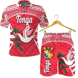 Combo Polo Shirt and Men Short Tonga Rugby Style