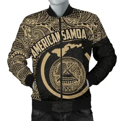 Map American Samoa Men's Bomber Jacket Polynesian TH7