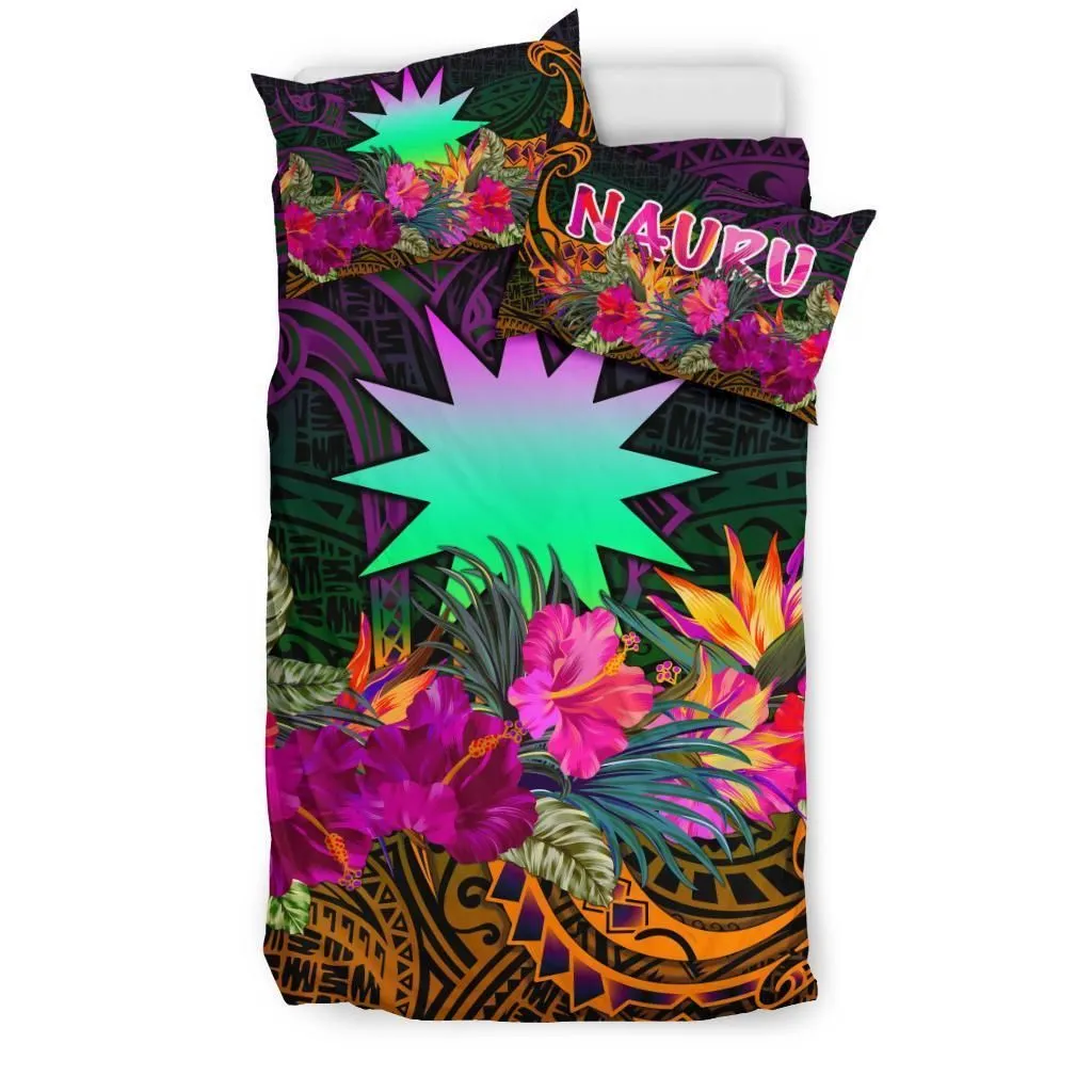 Nauru Bedding Set  - Summer Hibiscus