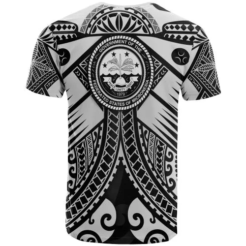 Fsm Custom Personalised T-Shirt - White Seal with Polynesian Tattoo
