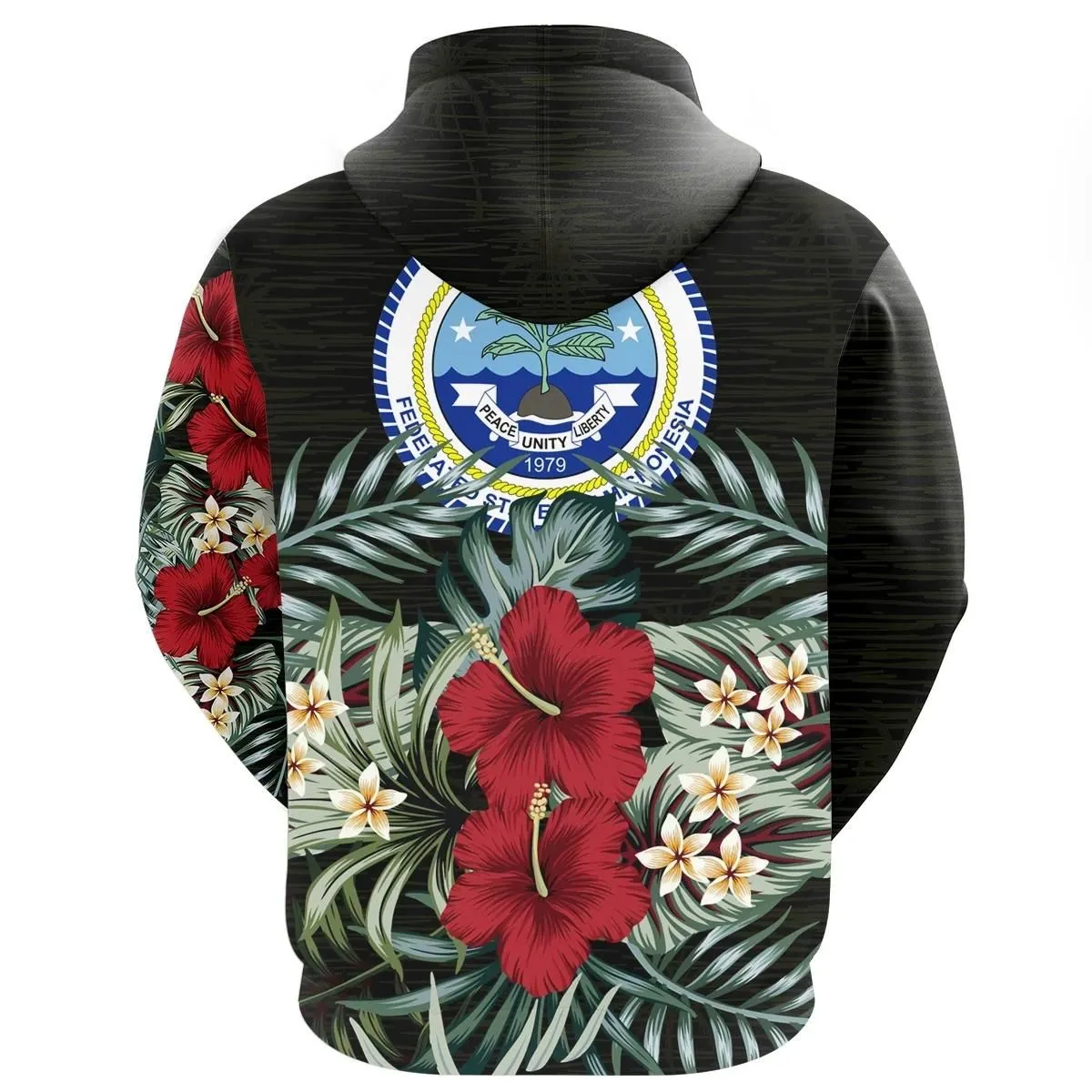 Alohawaii Clothing - Hoodie Federated States of Micronesia - Hibiscus (Men/Women) A7
