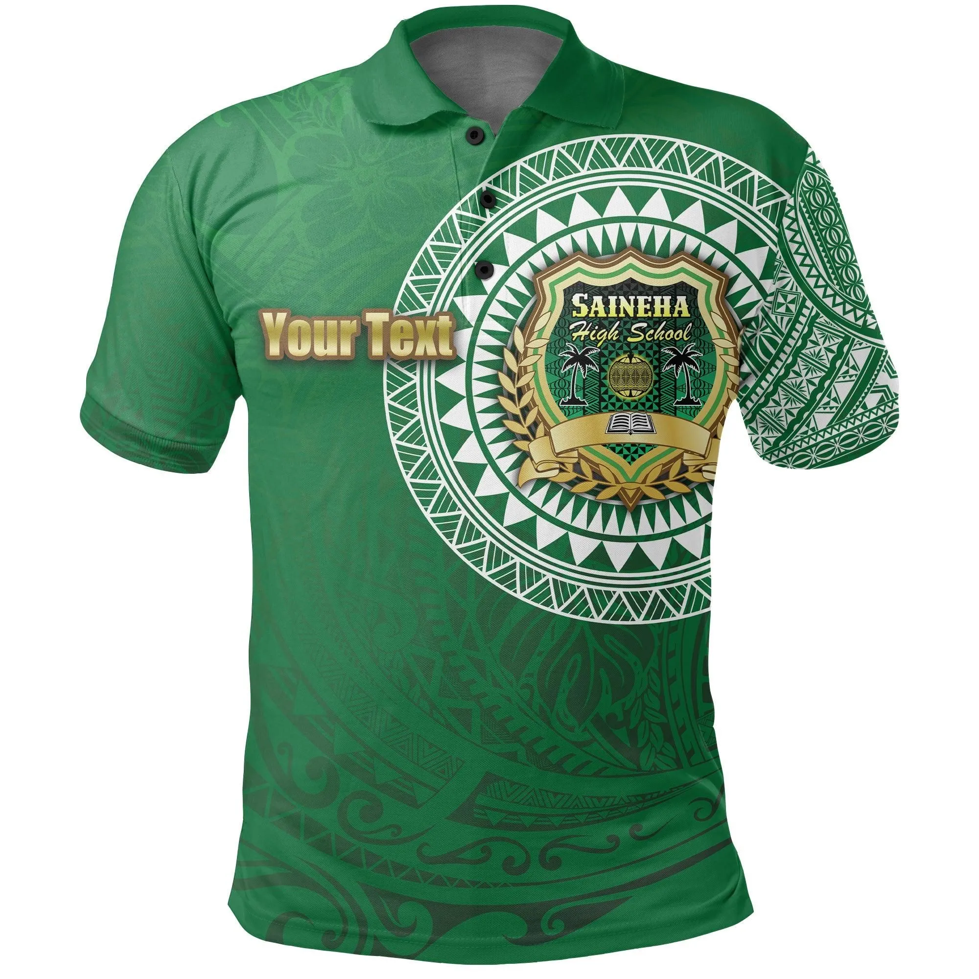 (Custom Personalised) Saineha Tonga Polo Shirt Tattoo Style - Class of - LT16