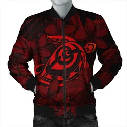 Hawaiian Turtle Hibiscus Plumeria Kanaka Polynesian Bomber Jacket Red - Soft Style