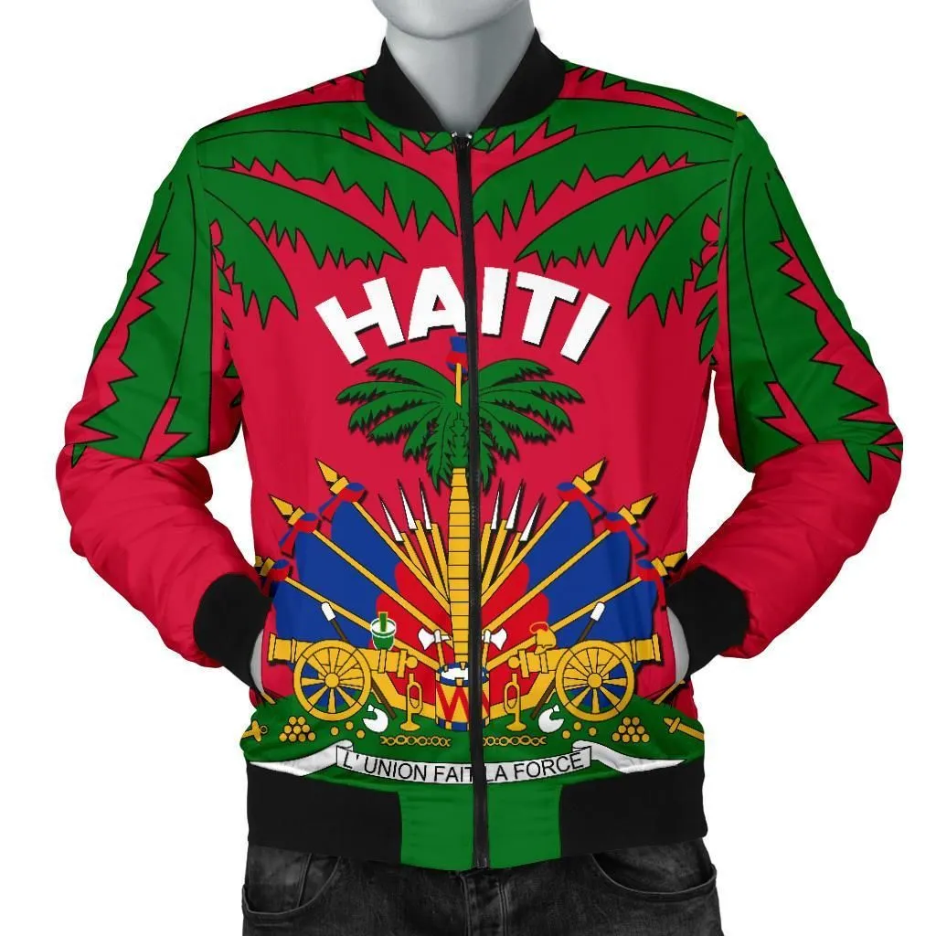 Coat of Arms Haiti Men Bomber Jacket - Le Marron Inconnu