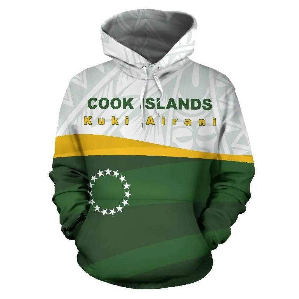 Cook Islands Hoodie - Cook Islands Flag Turtle Tattoo