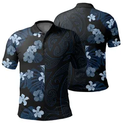 Tropical Polynesian - Hawaiian Polo Shirt - Curtis Style