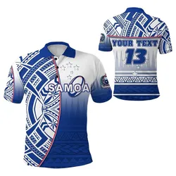 (Custom Personalised) Manu Samoa Rugby Polo Shirt Impressive Version - Custom Text and Number