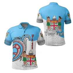(Custom Personalised) Fiji Polo Shirt Polynesian Special Style LT16