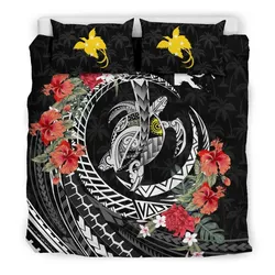 Polynesian Papua New Guinea Polynesia Map Turtle Hibiscus A Bedding Set Camliza