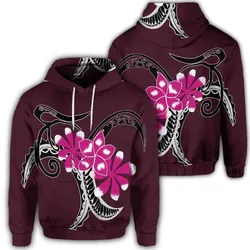 Alohawaii Hoodie - Hawaiian Plumeria Polynesian Pink Hoodie - AH - JR