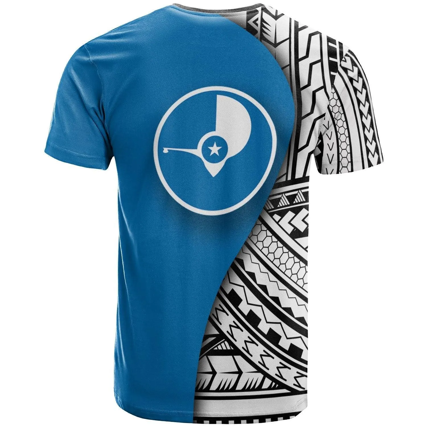 Yap Custom Personalised T shirt - Coat Of Arm and Polynesian Patterns