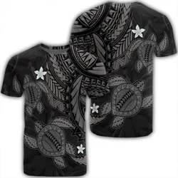 Hawaii Polynesian Turtle Hibiscus T-Shirt - Gray - AH