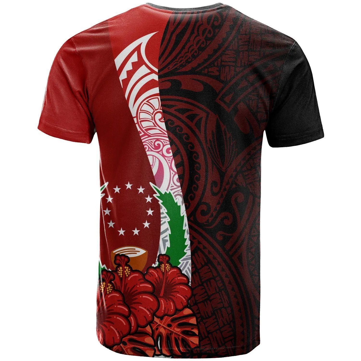 Alohawaii T-Shirt - Tee Pohnpei Micronesia Custom Personalised - Coat Of Arm With Hibiscus - BN12