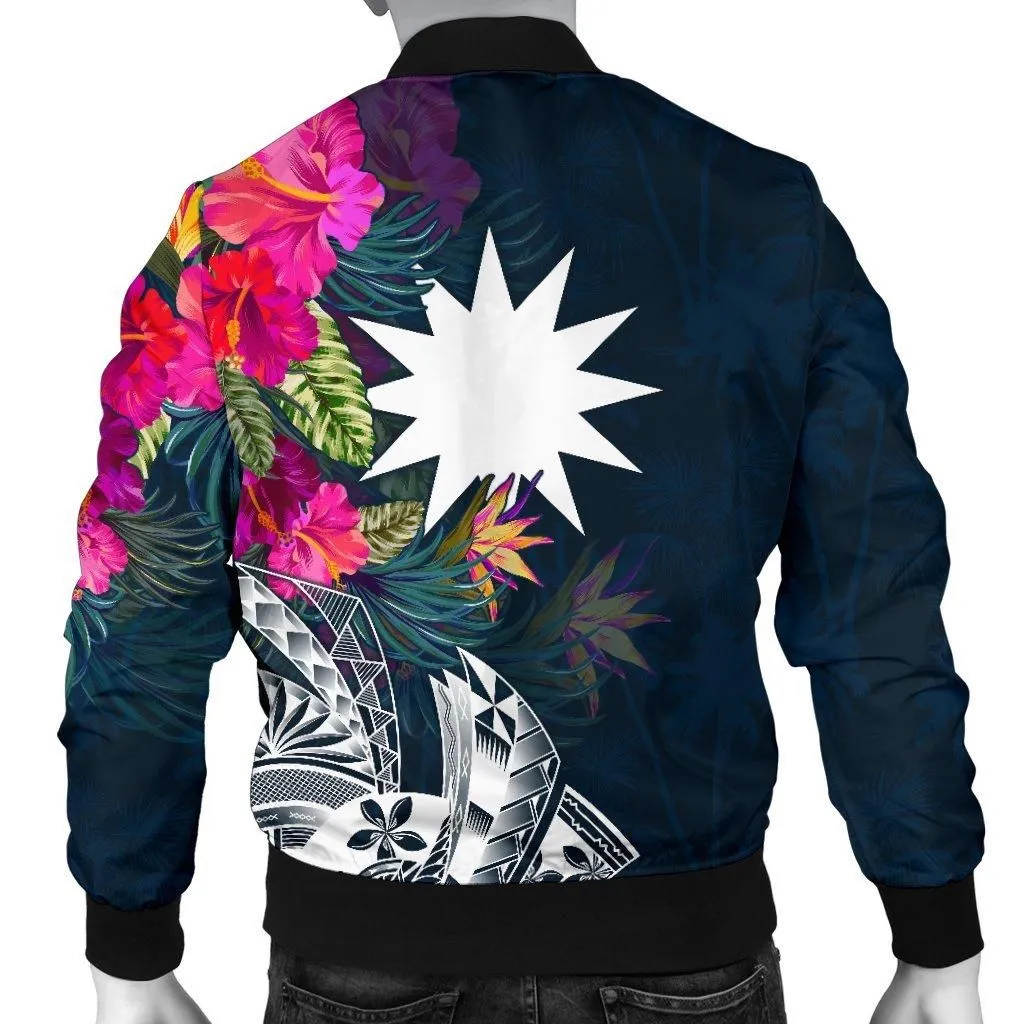 Nauru Mens Bomber Jacket - Summer Vibes