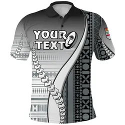 (Custom Personalised) Fiji Rugby Polo Shirt Confident Polynesian