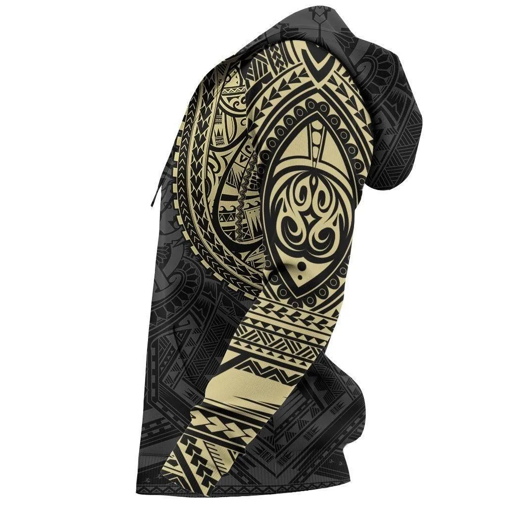 Maori Hoodie, Polynesian Tattoo All Over Print Hoodie