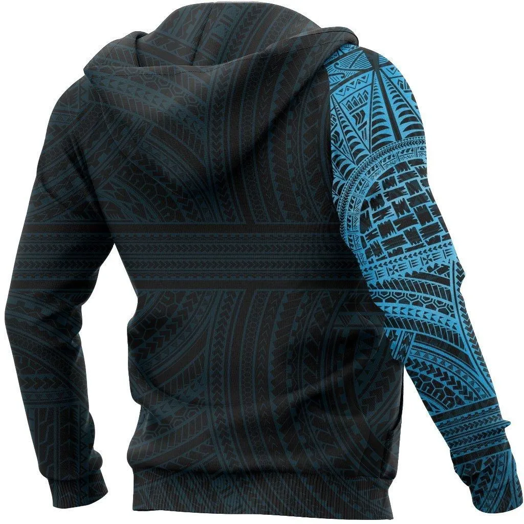 Tribal Hoodie, Polynesian Tattoo All Over Print Hoodie