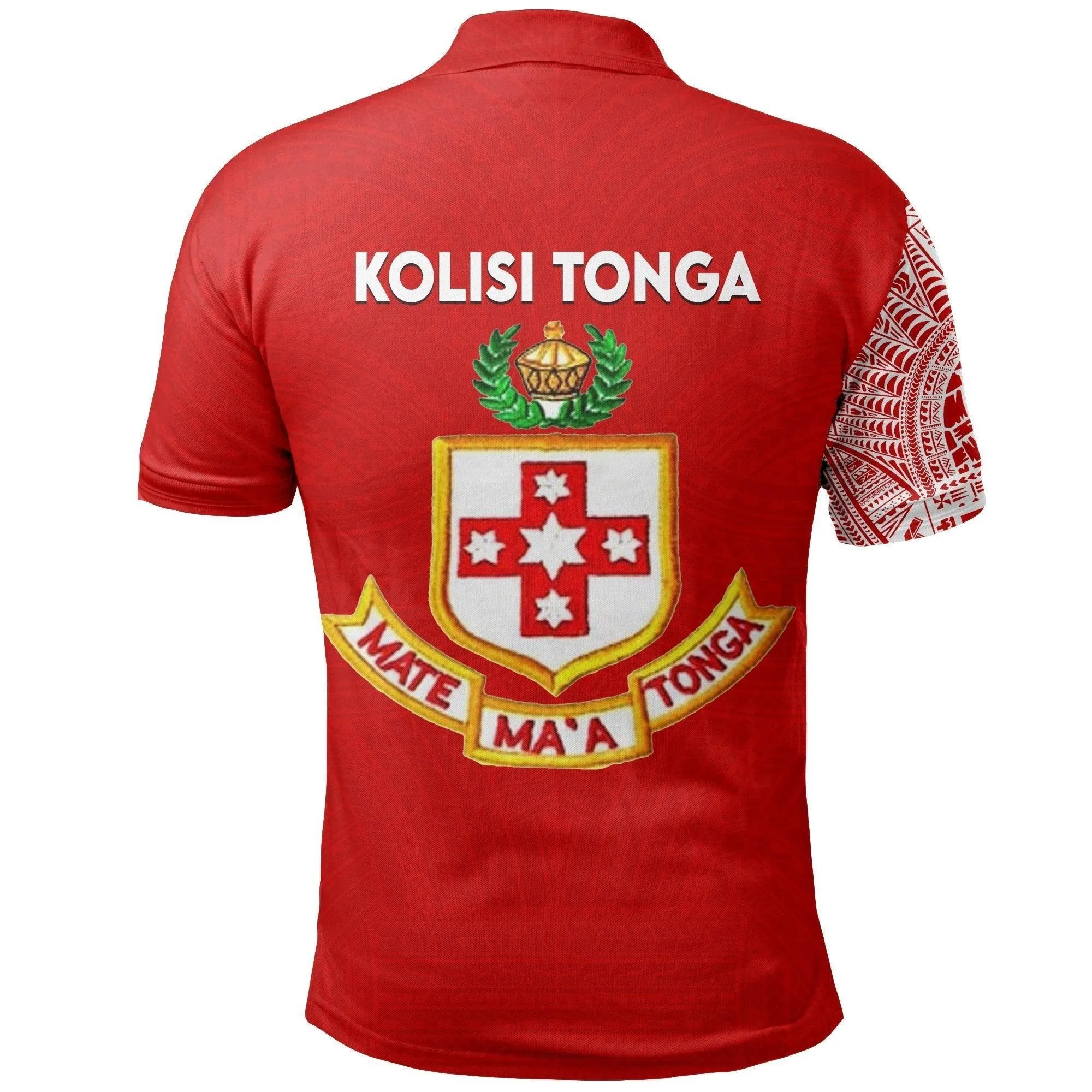 Kolisi Tonga Polo Shirt Mate Maa Tonga Tattoo Version