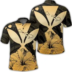 Alohawaii Shirt - Hawaiian Kanaka Polo Shirt Hibiscus Polynesian Love - AH - JR
