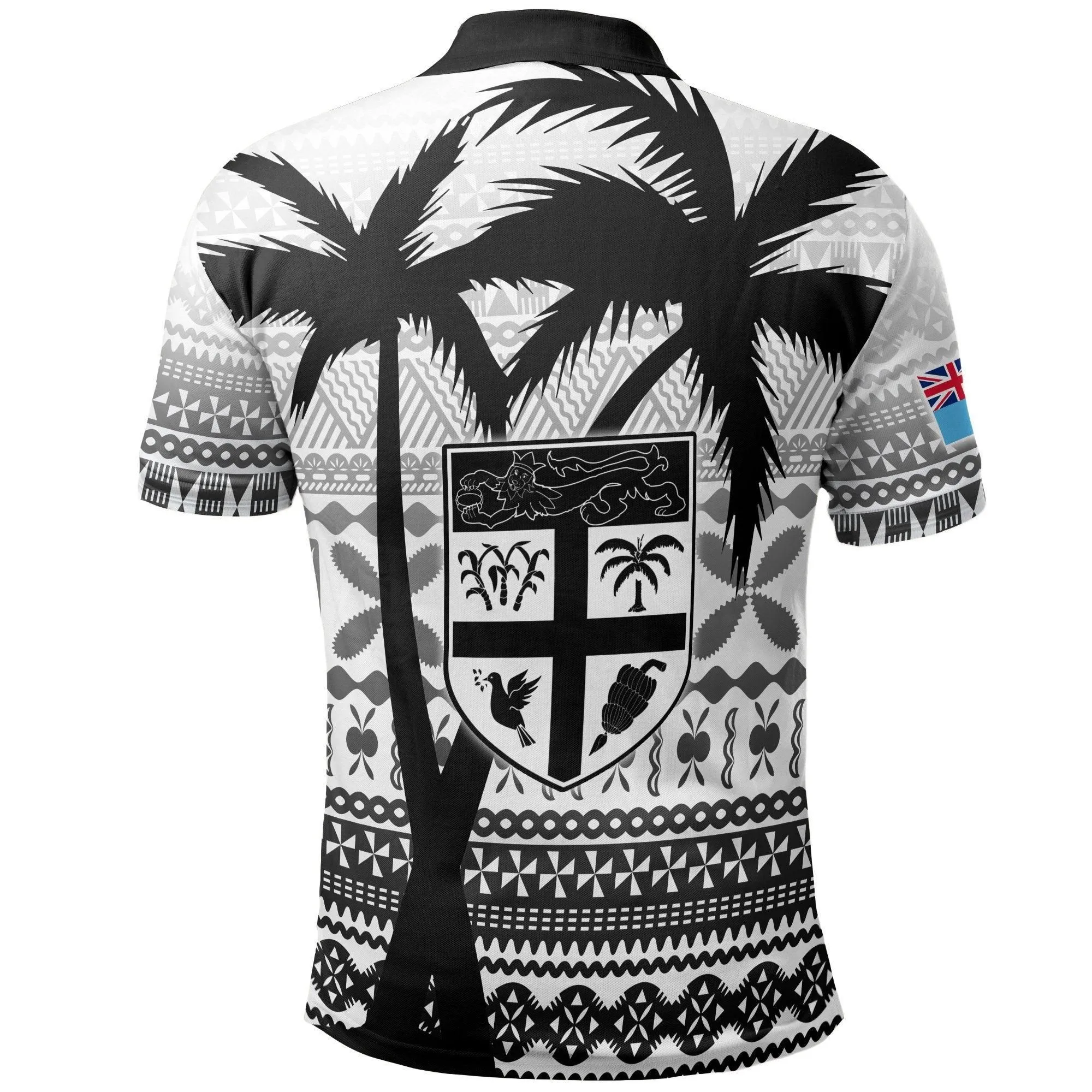 Fiji Tapa Polo Shirt Rugby - Go Fiji Go