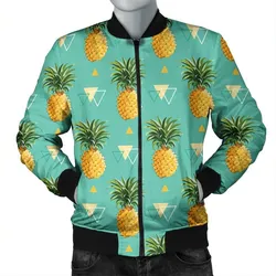 Hawaiian Pineapple Polynesian Bomber Jacket - AH